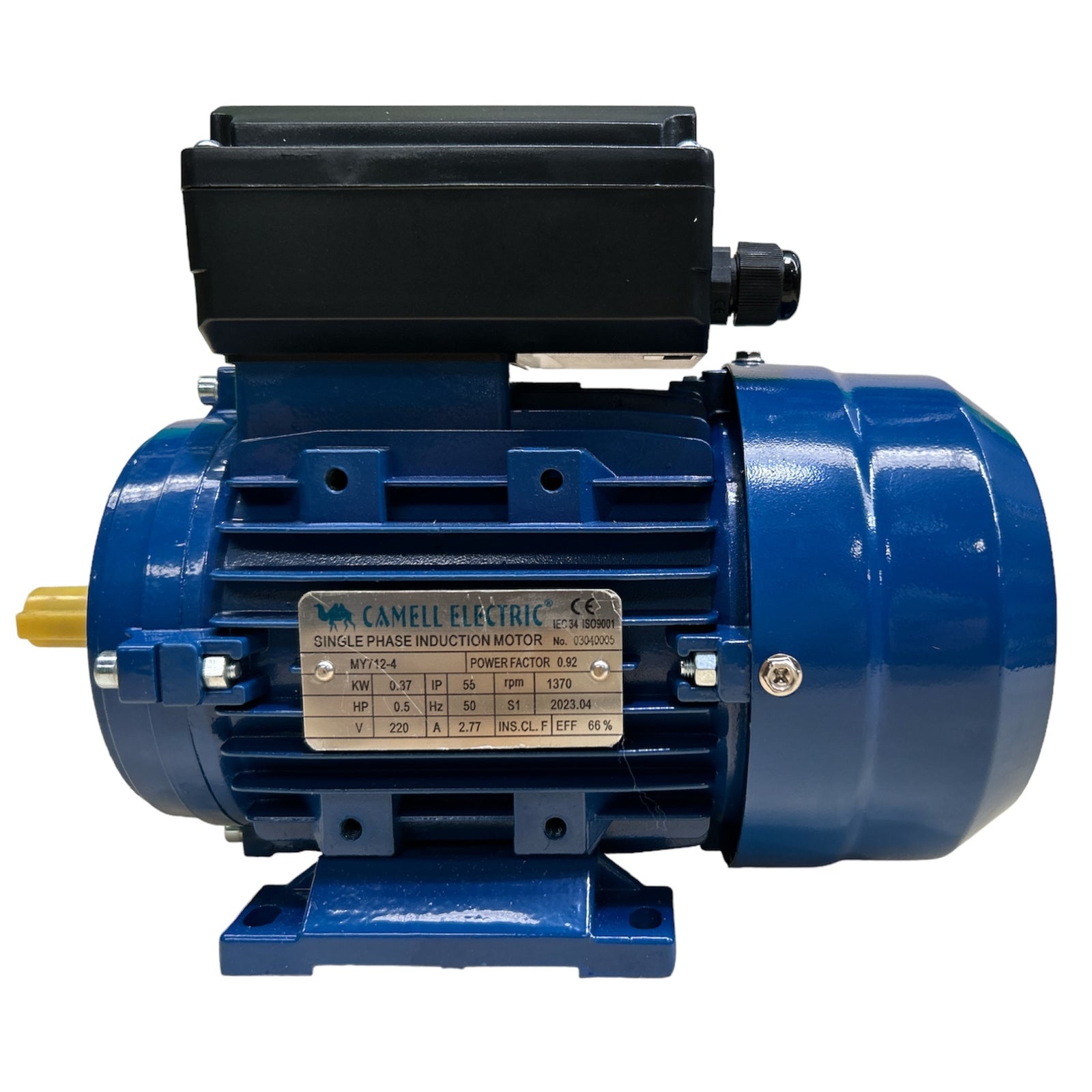Motor eléctrico monofásico 0.5HP Camell 1400RPM licencia italiana — Isamit