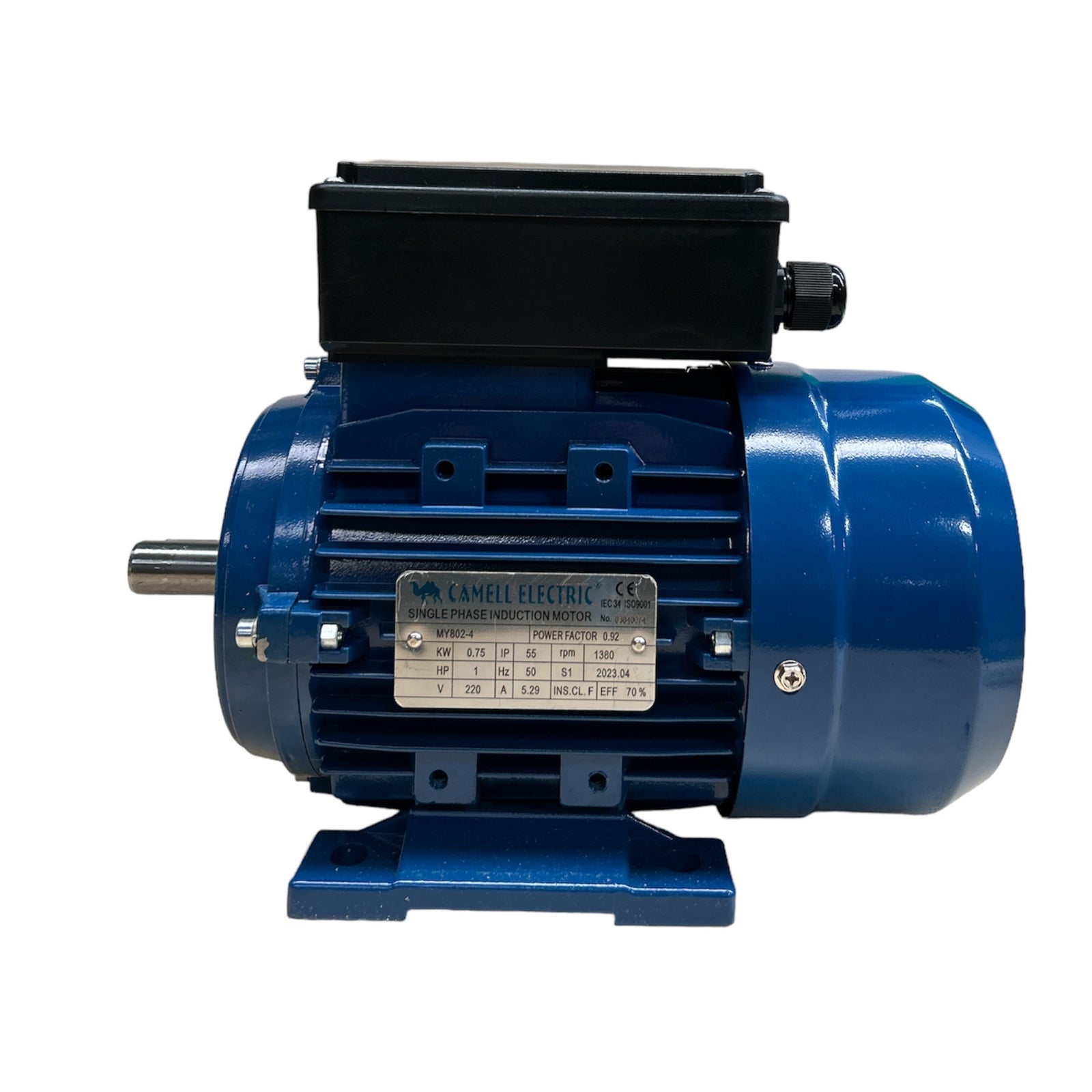 Motor Eléctrico Monofásico Camell 1.0HP 1400 RPM Eje 19mm