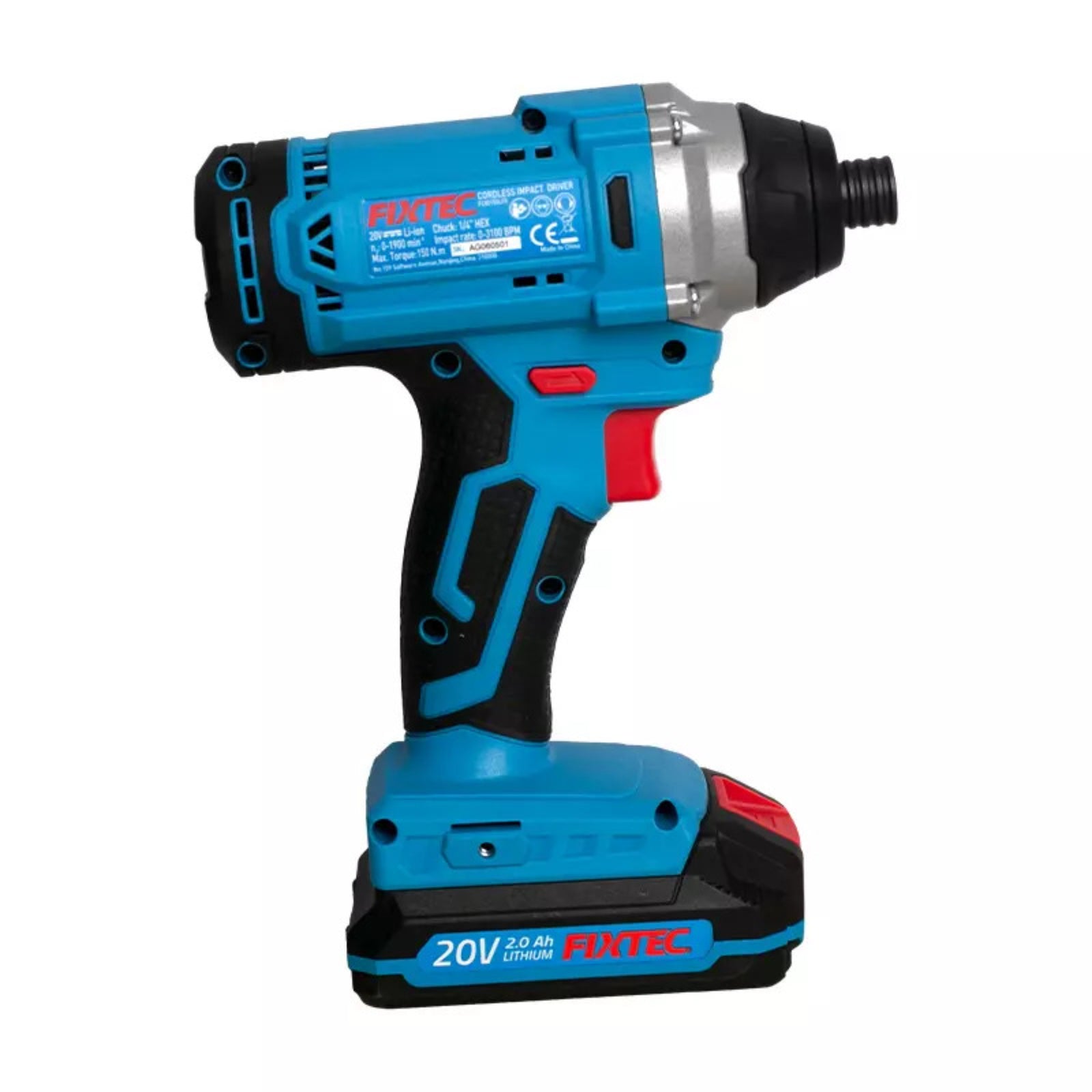 Atornillador de Impacto 20V Fixtec F20+ 150Nm - lateral