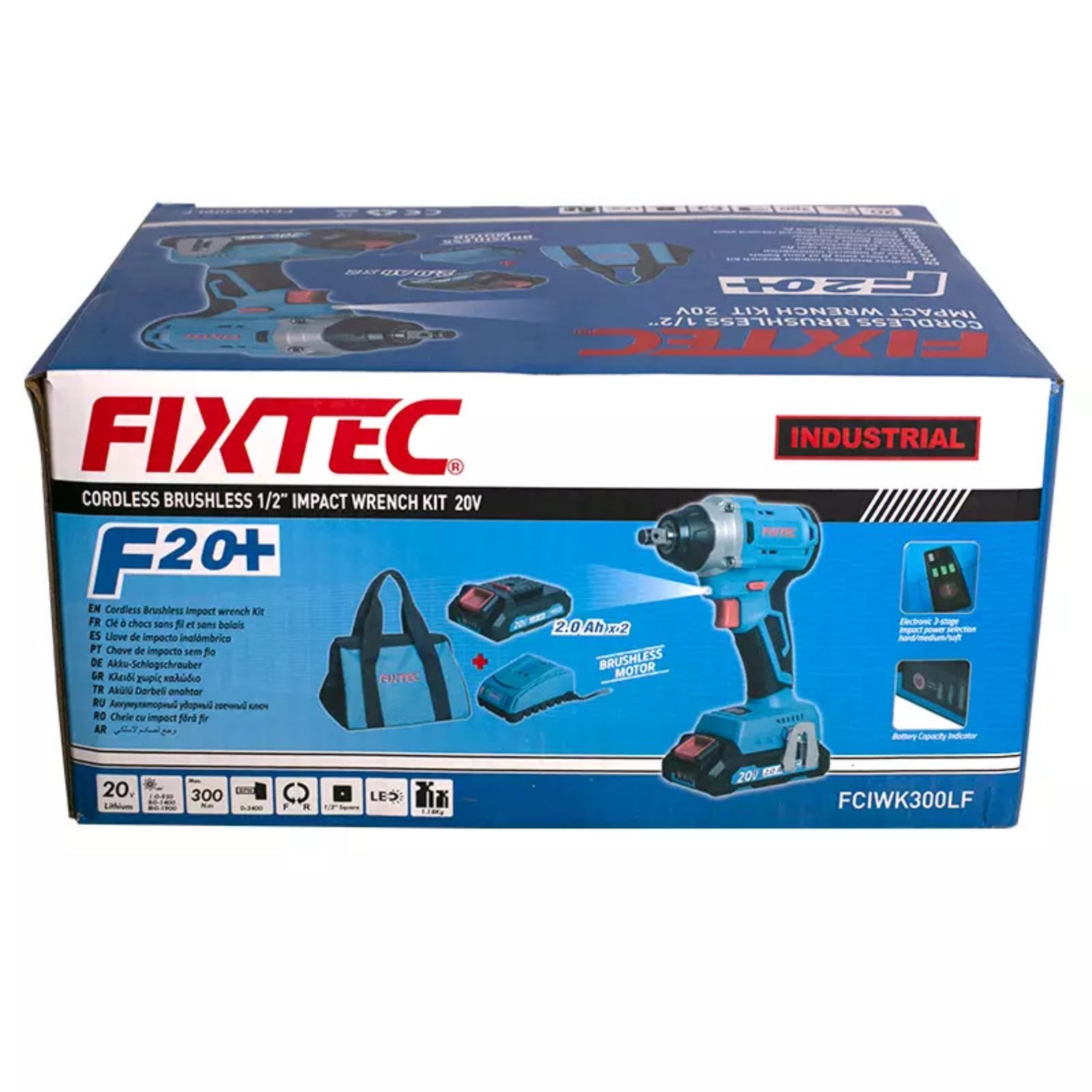 Llave de Impacto Inalámbrica 20V Brushless - posterior