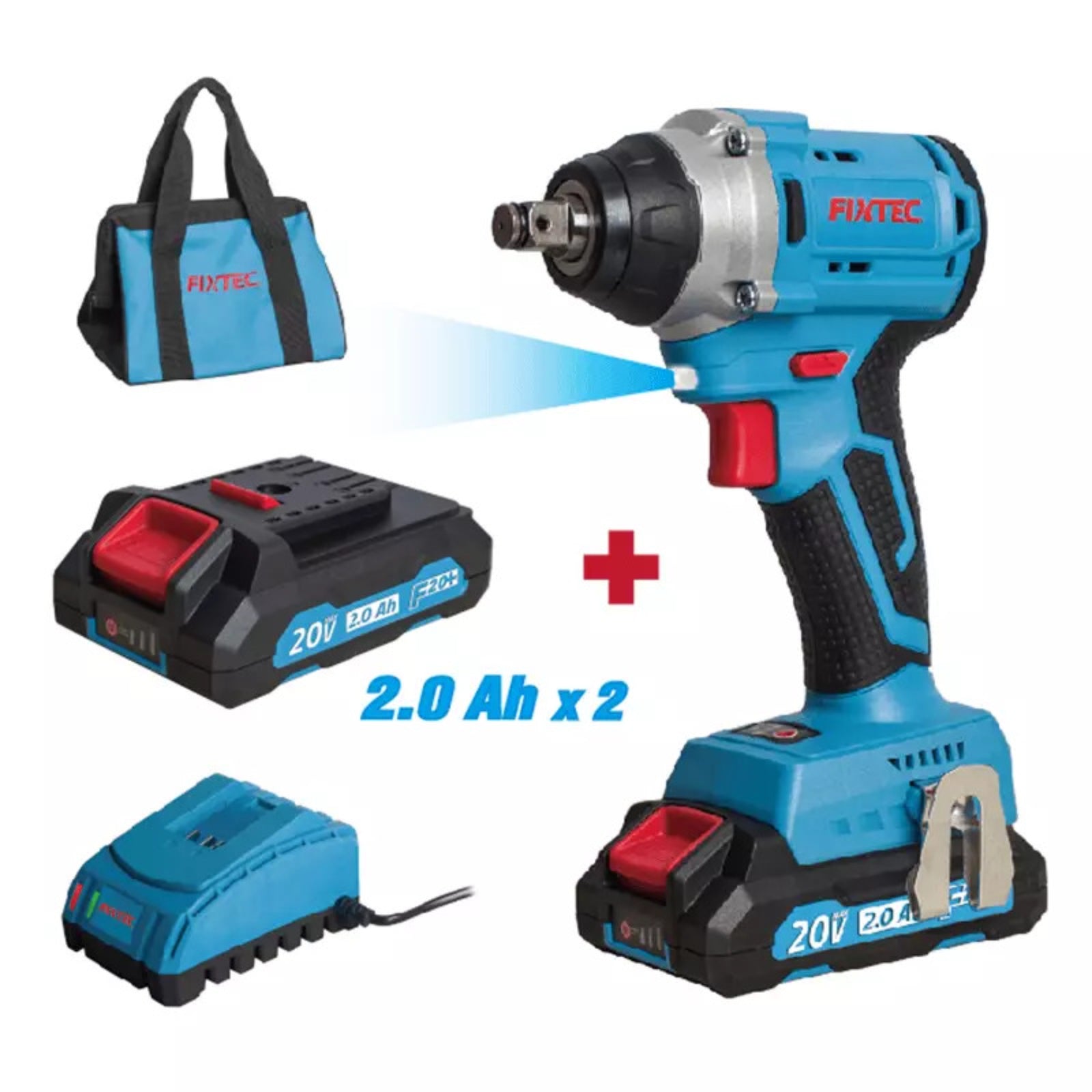 Llave de Impacto Inalámbrica 20V Brushless - frontal