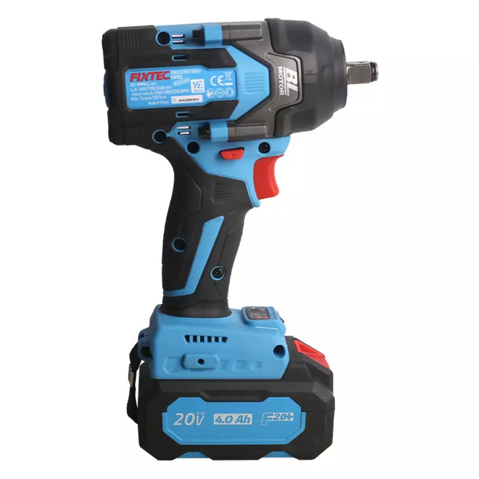 Llave de Impacto 20V Fixtec F20+ Brushless 750Nm - detalle