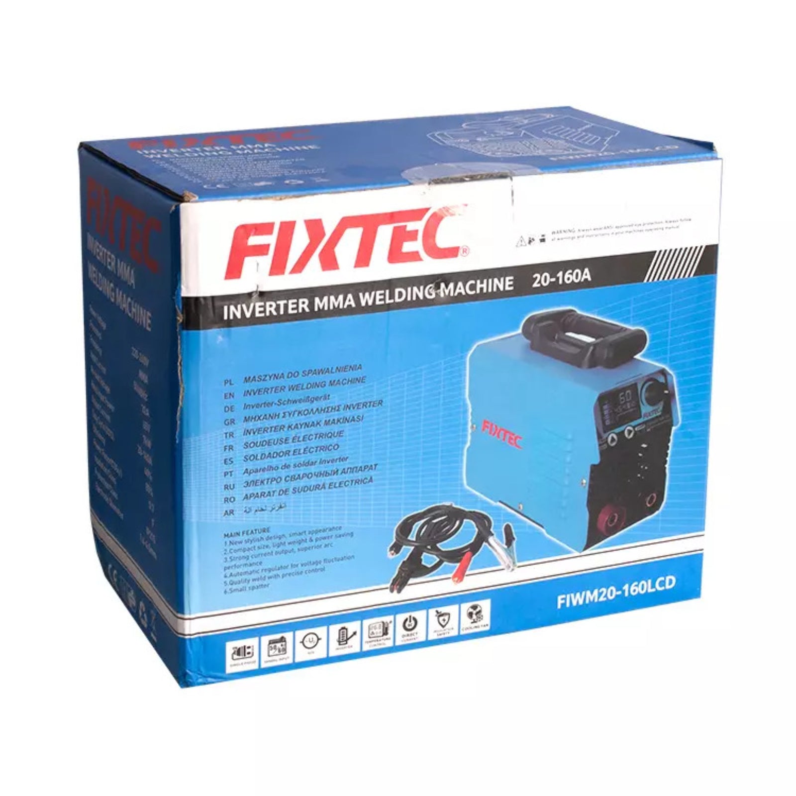 Soldadora Inverter Con Lcd Fixtec Fiwm20-140lcd 140 Amperes