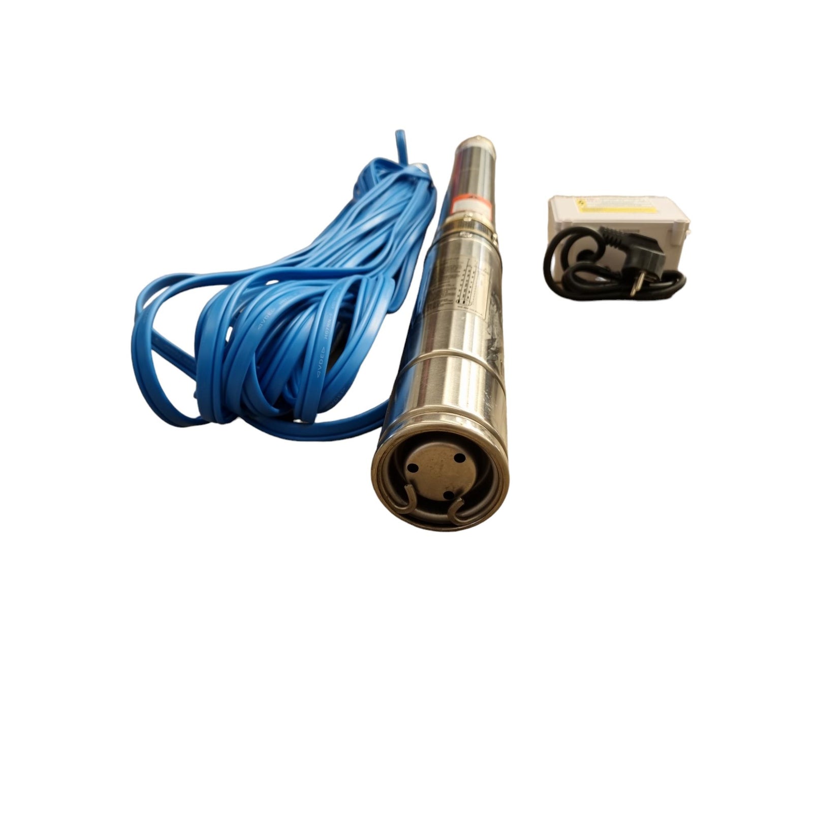 Bomba de Pozo Profundo Fixtec 3" 0.5HP – Sumergible 370W con 30m de Cable y Caja de Control