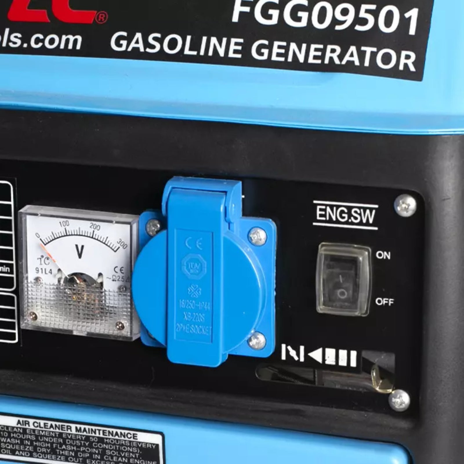 Generador Bencinero Portátil 800W Fixtec FGG09501 Motor 2 Tiempos 12V