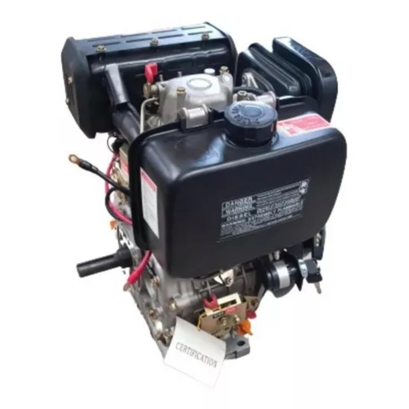 Motor Estacionario Diesel 10HP Camell 186F Eje 25mm Tipo Yanmar Partida Electrica