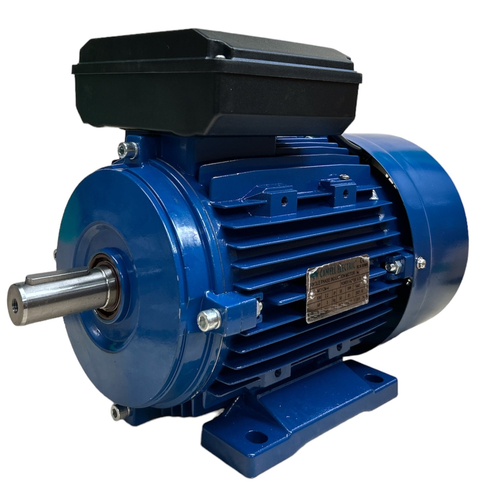 Motor monofásico 3HP doble condensador 1400RPM eje 28mm — Isamit