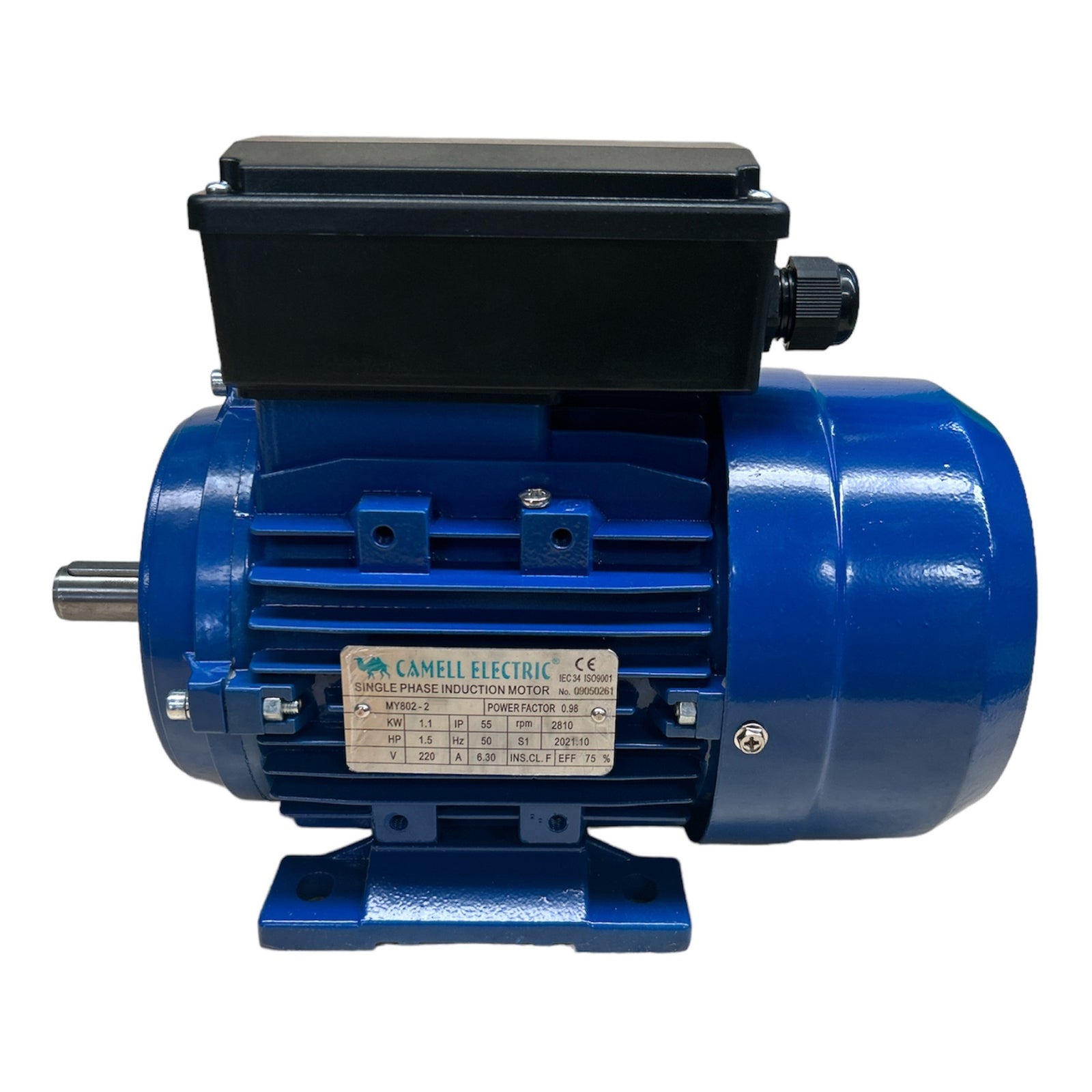 Motor Eléctrico Monofásico Camell 1.5HP 2800 RPM Eje 19mm