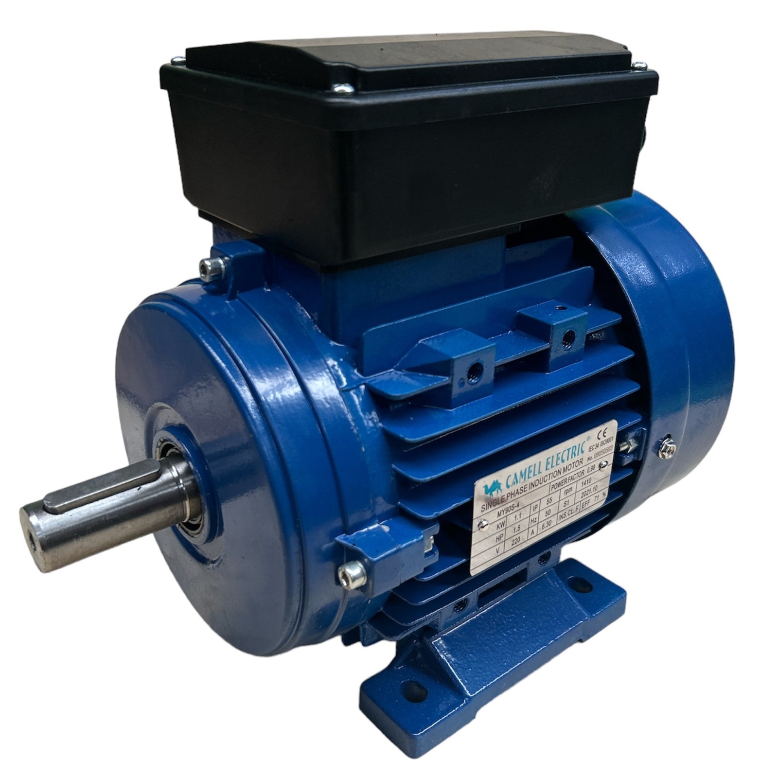 Motor monofásico 1.5HP Camell 1400RPM eje 24mm licencia italiana — Isamit