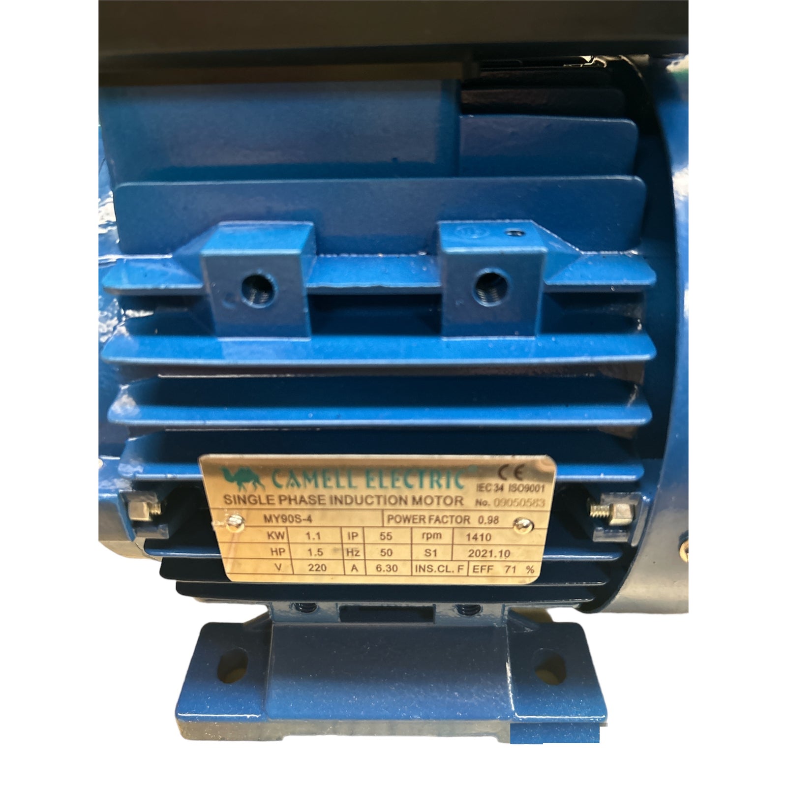 Motor Eléctrico Monofásico Camell 1.5HP 1410 RPM Eje 24mm