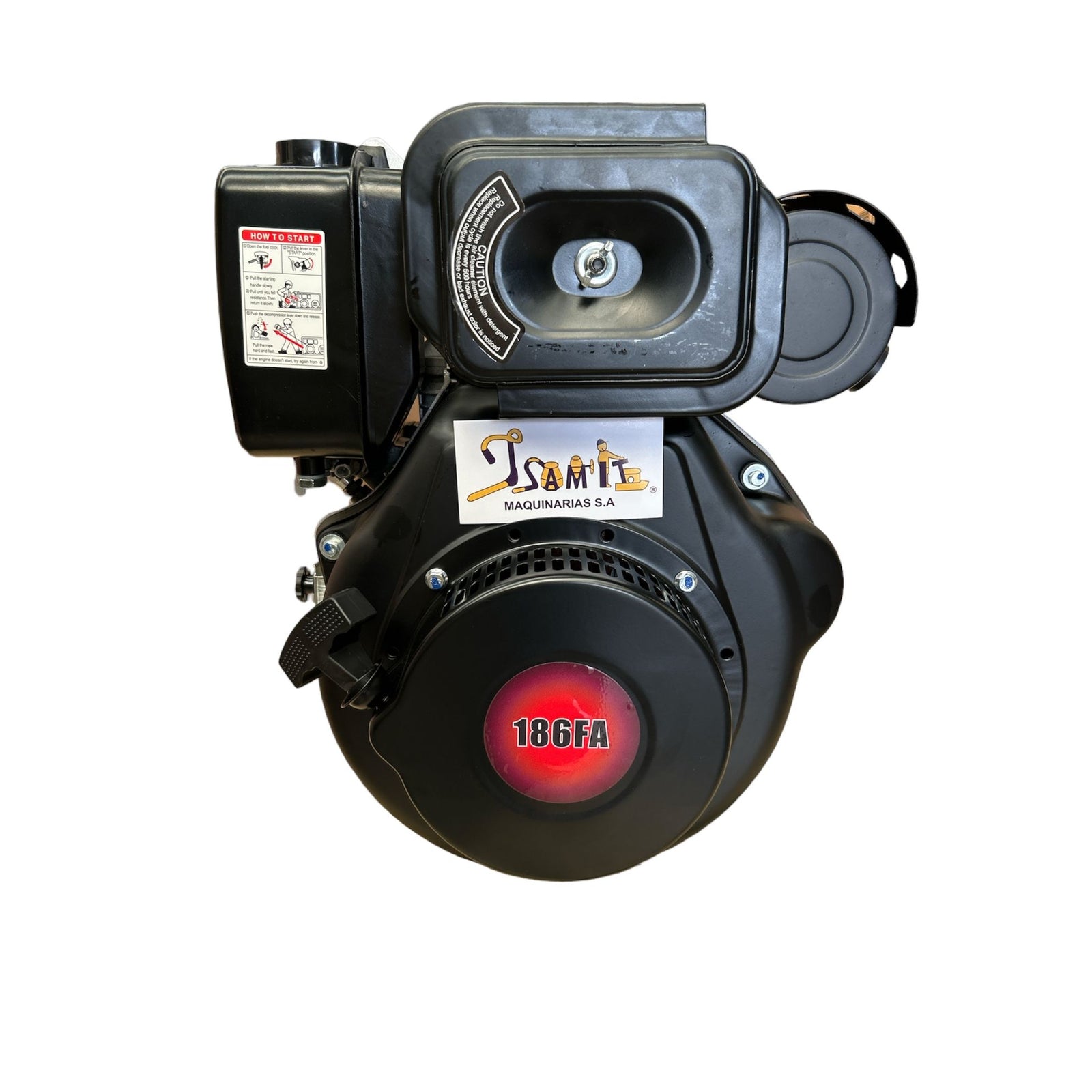 Motor diésel 10HP Camell 186F con eje 25mm tipo Yanmar — Isamit