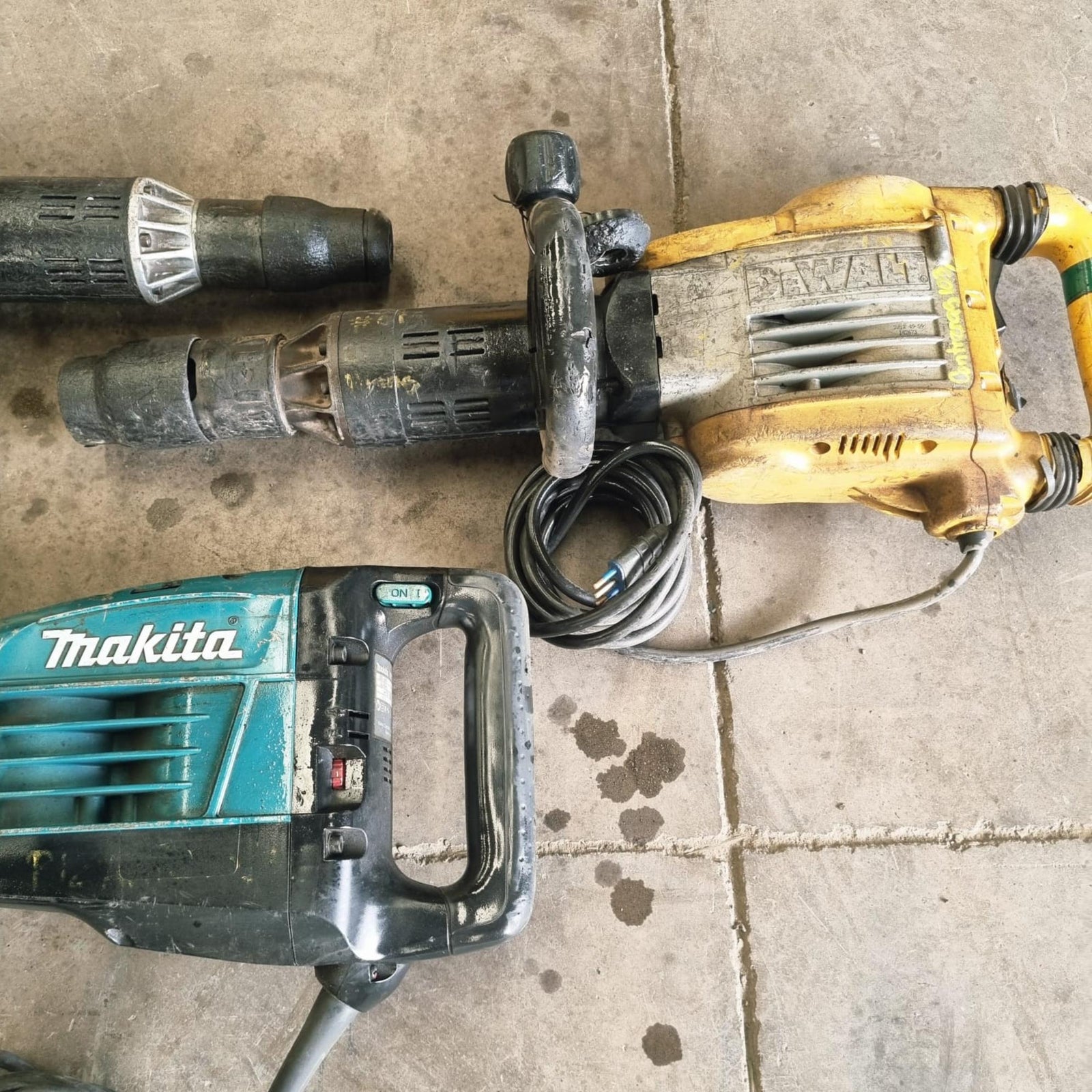 Lote 3 Martillo Cincelador Demoledores Dewalt y Makita