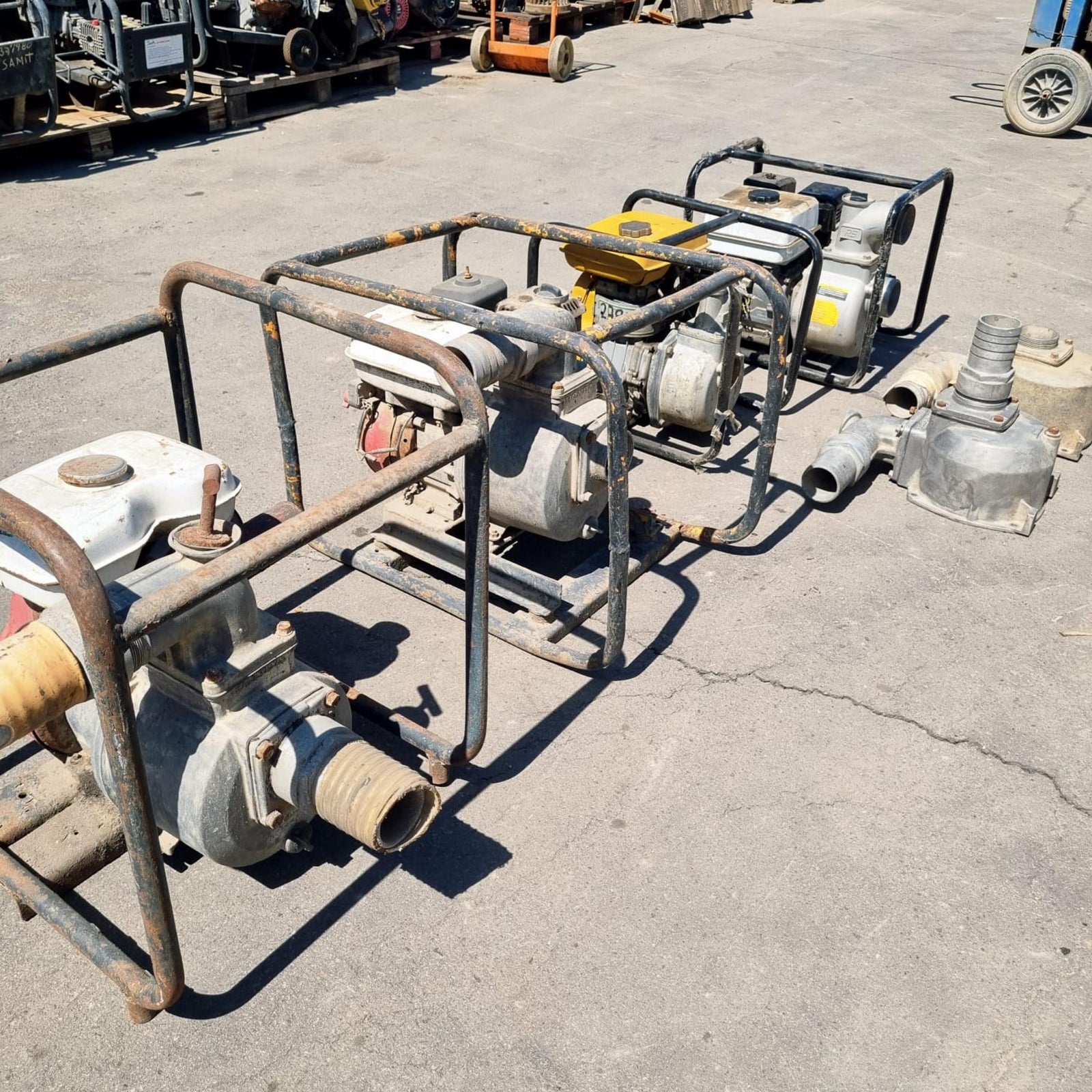 Lote 4 motobombas de Agua 2 y 3 Pulgadas Honda y Robin