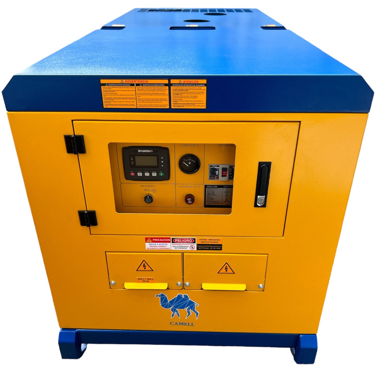 Generador Diesel 33kVA Trifásico 380V Refrigerado por Agua con Partida Eléctrica