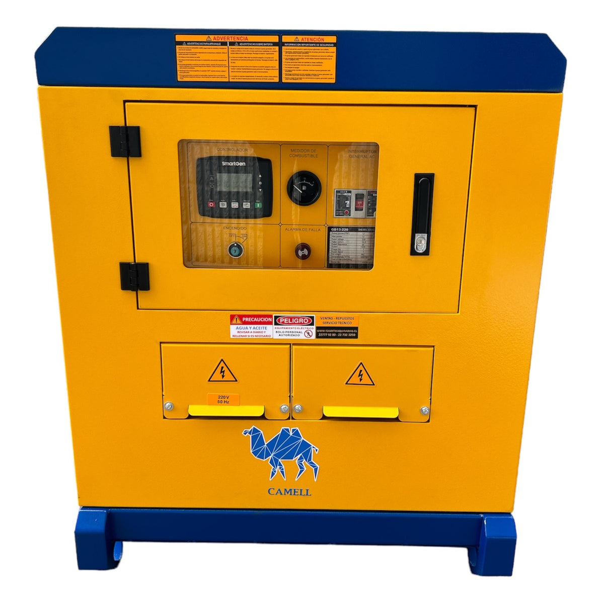 Generador Diesel 13kva Monofásico Refrigerado por Agua con Partida Eléctrica