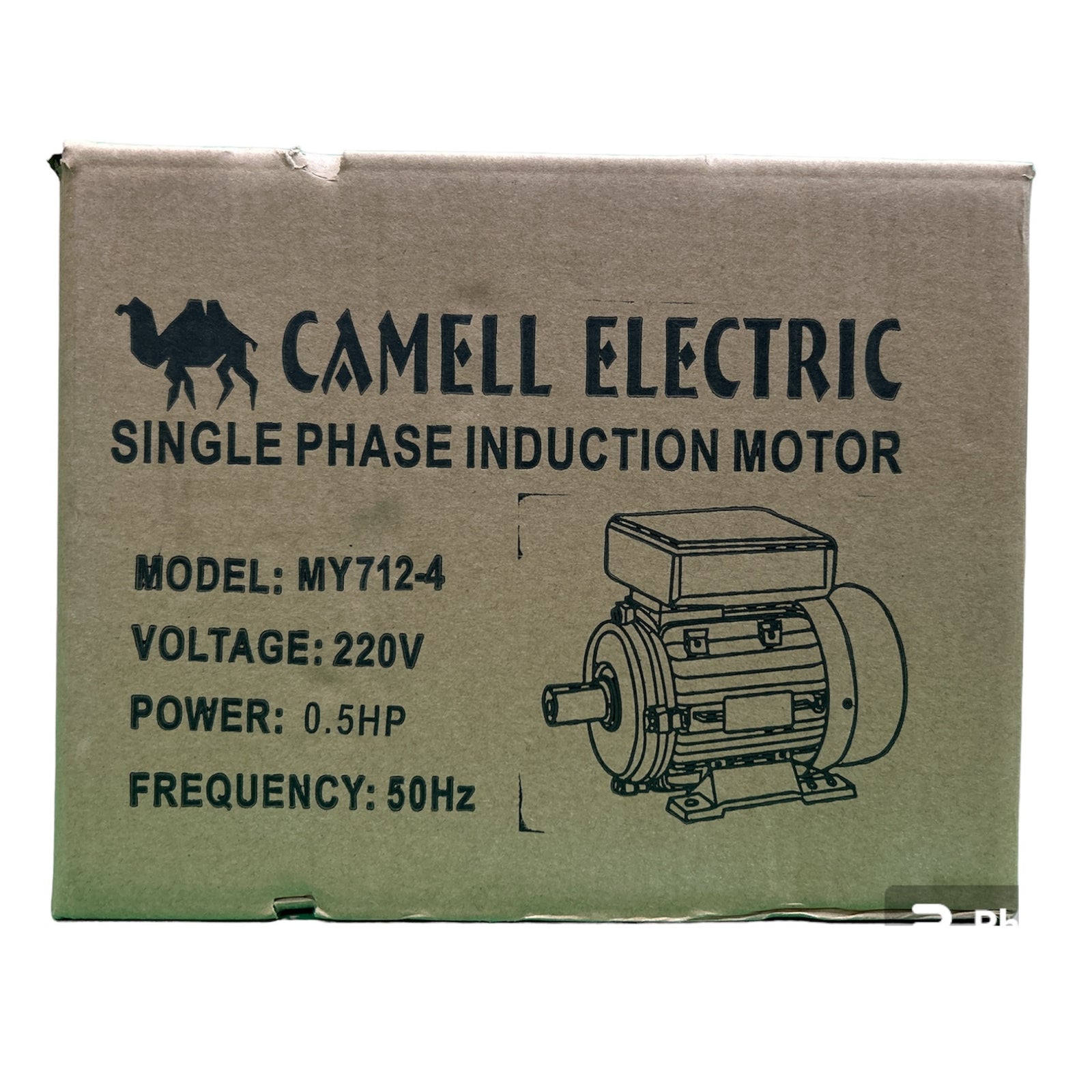 Motor Eléctrico Monofásico Camell 0.5HP 1400 RPM Eje 14mm