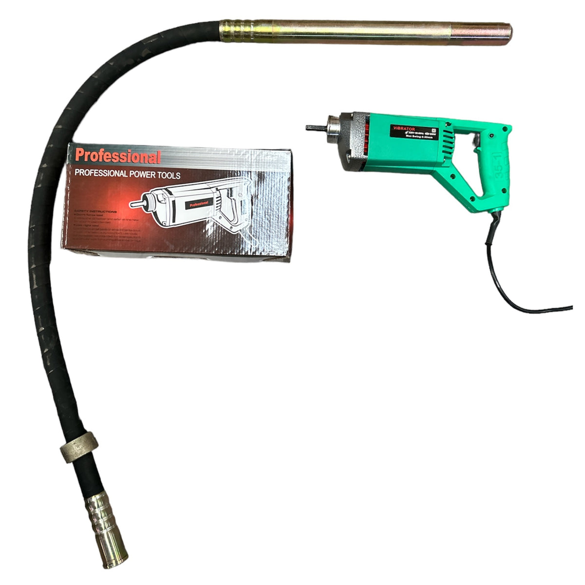 Vibrador Hormigon Sonda Vibradora Portatil 35mm 1.5mt 1.1hp