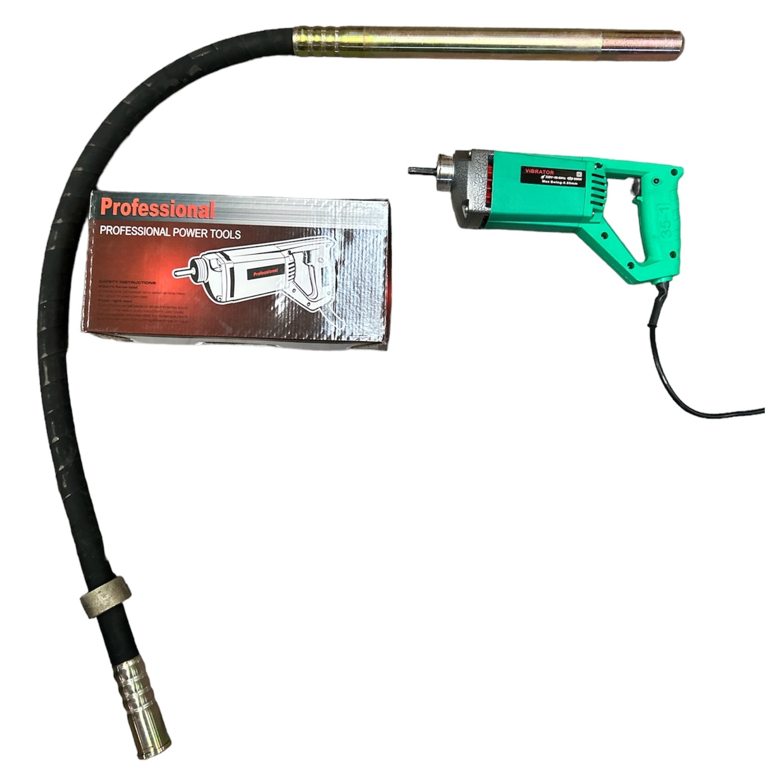 Vibrador Hormigon Sonda Vibradora Portatil 45mm 1.5mt 1.1hp