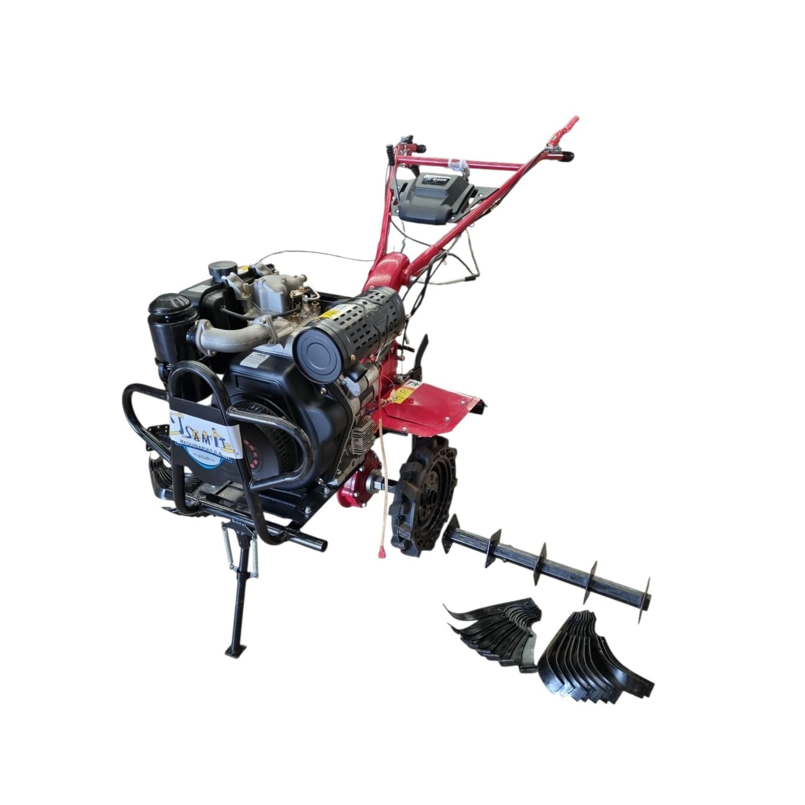 Motocultivador Camell Diesel 10HP Motocultor Agricola con Partida Eléctrica