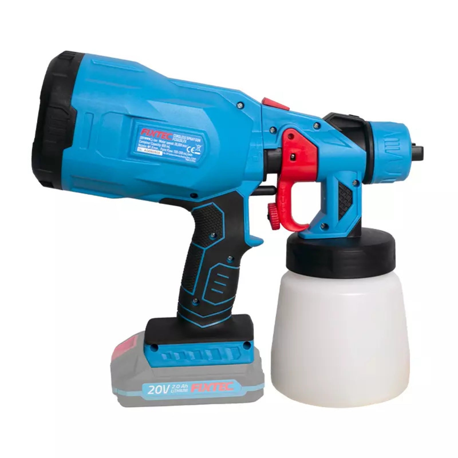 Pistola Pintar Pulverizar Fixtec Fcsg20lfx12 F20+ 2.0a Litio