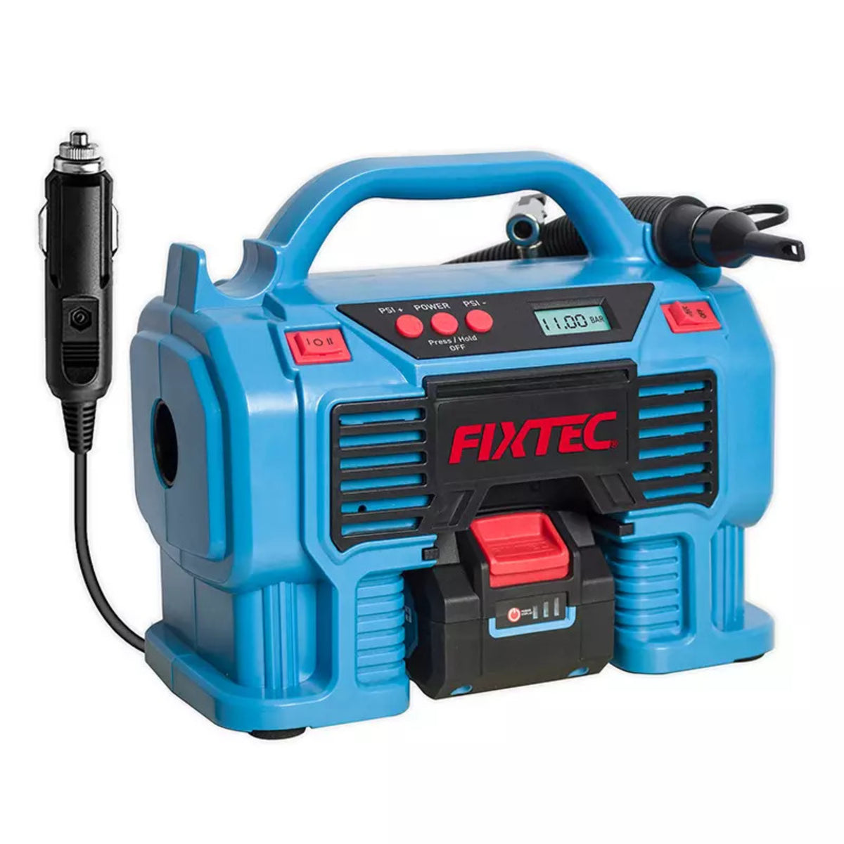 Compresor de Aire Inalámbrico 20V Fixtec FCIF11LFX-12 Linterna LED 160 PSI