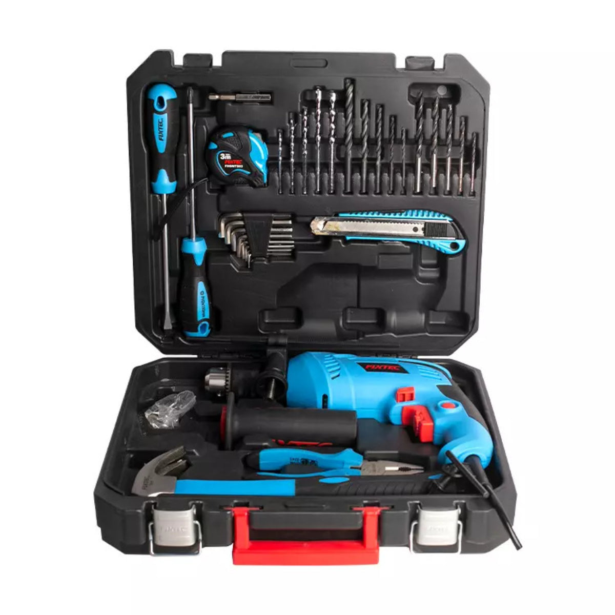 Set Taladro de Impacto 600W Fixtec FID600K50 con 50 Accesorios y Maletín