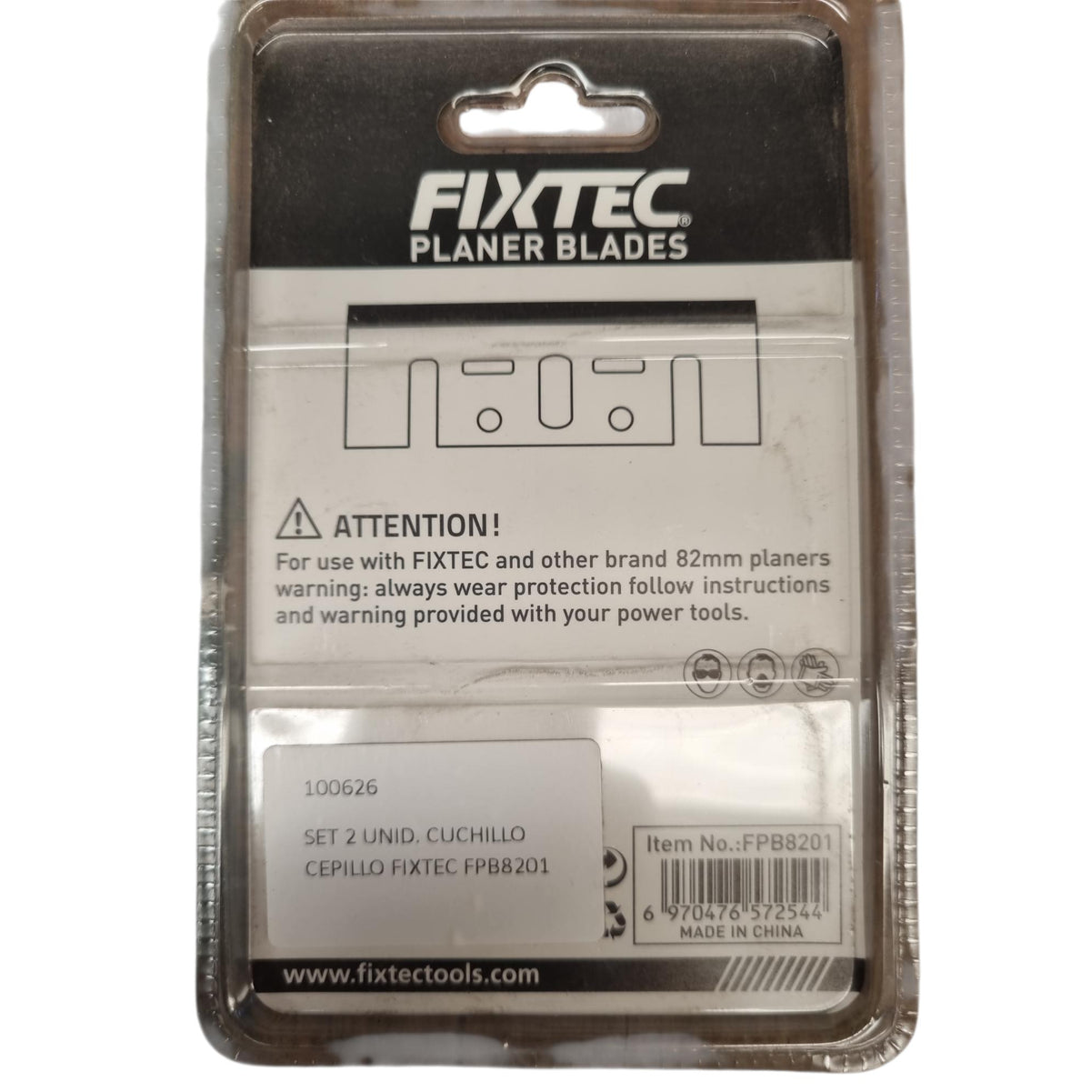 Cuchillas Cepillo Eléctrico 82mm HSS Juego de 2 Unidades Fixtec Makita Total