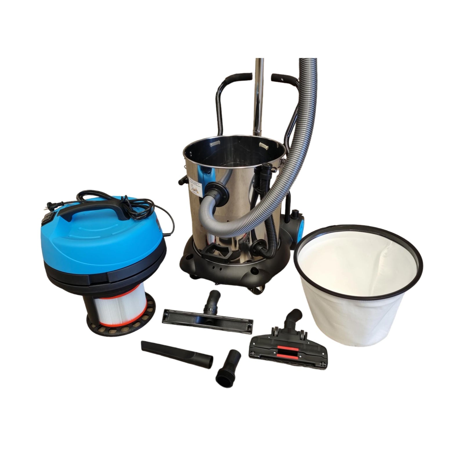 Aspiradora Industrial Agua y Polvo Fixtec 60L 2400W Filtro HEPA