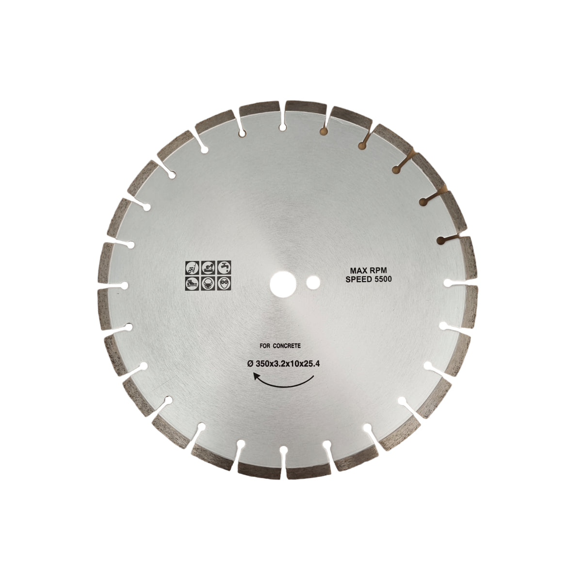 Disco Diamantado 14" (350mm) para Cortadora de Pavimento y Hormigón