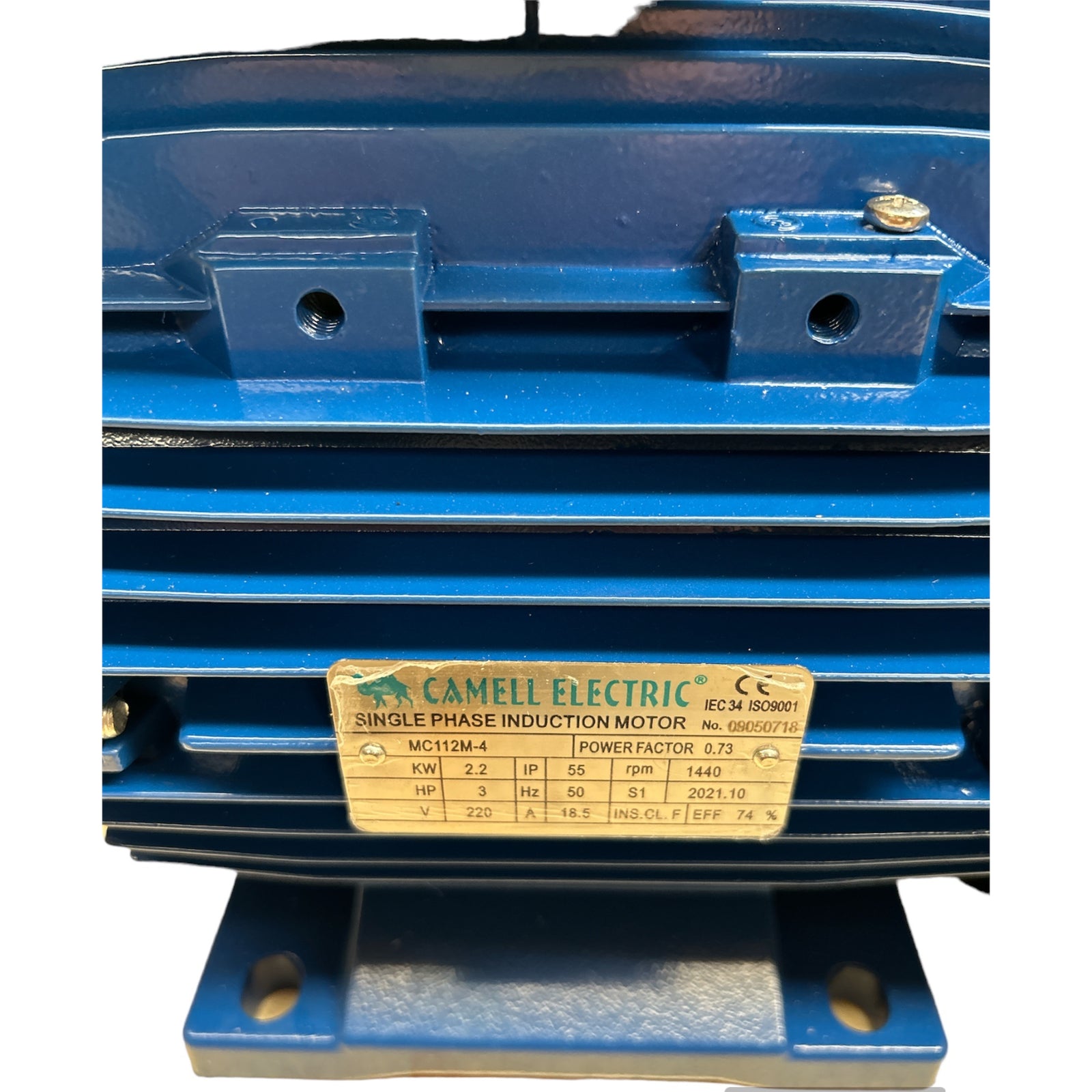 Motor Eléctrico Monofásico Camell 3.0HP 1400 RPM Eje 28mm