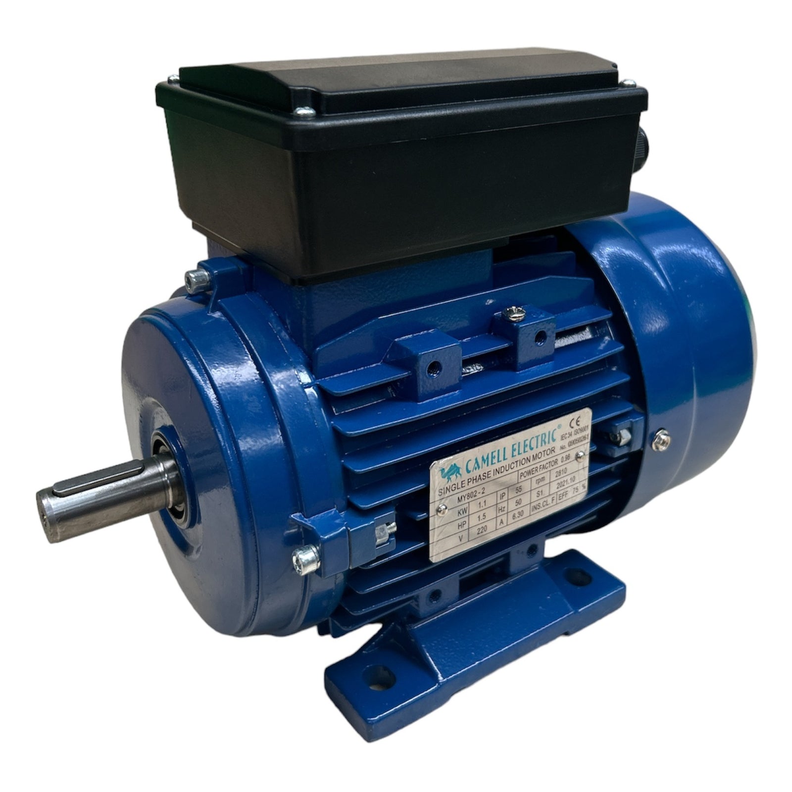 Motor Eléctrico Monofásico Camell 1.5HP 2800 RPM Eje 19mm