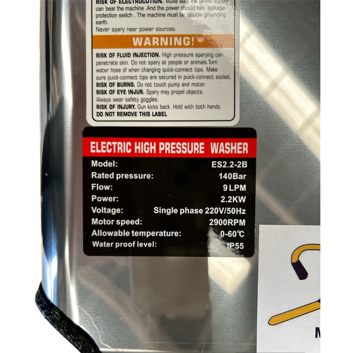 Hidrolavadora Industrial Camell 2030 PSI (140 Bar) 3.0 HP - Bomba de Émbolo y Motor 220V IP55