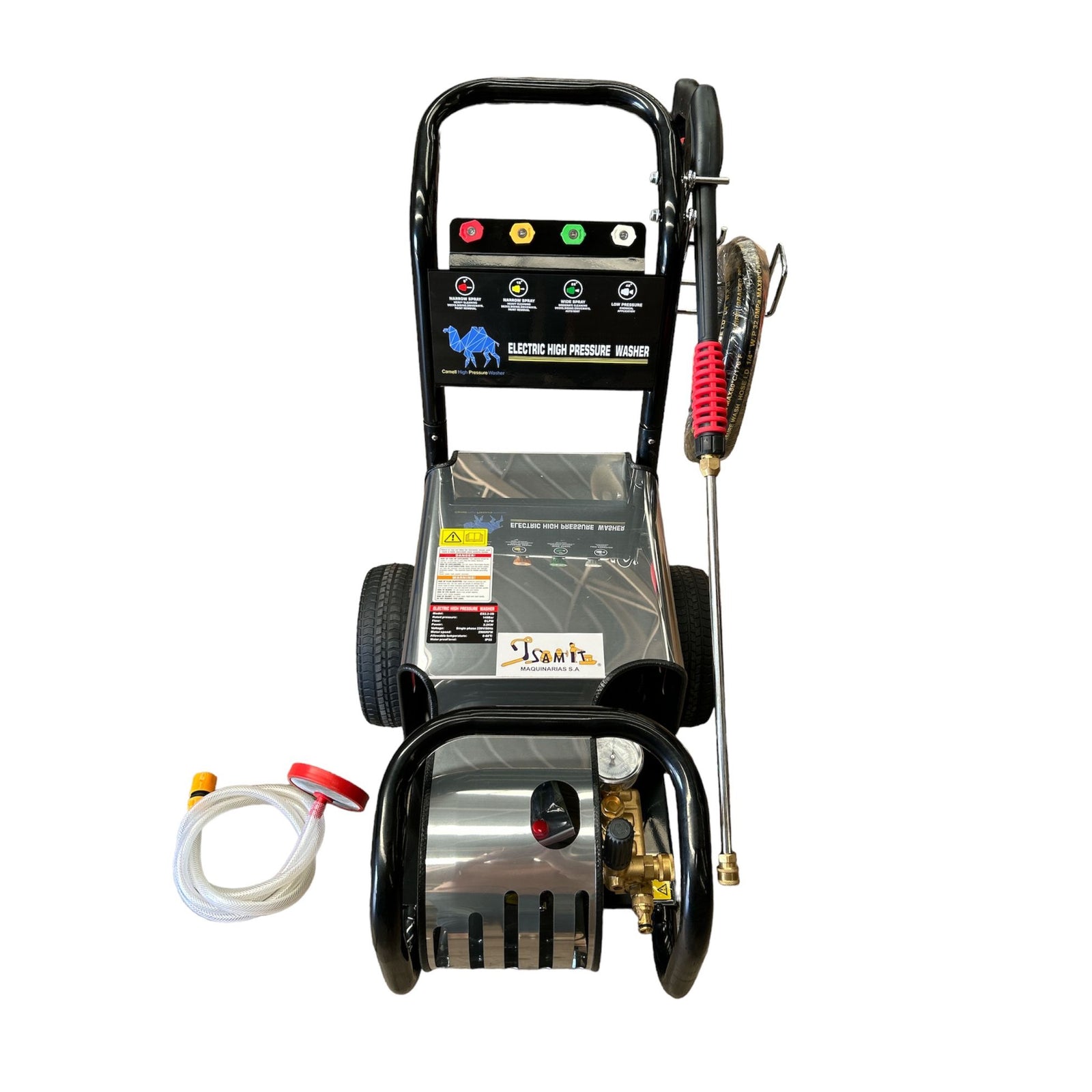 Hidrolavadora Industrial Camell 2030 PSI (140 Bar) 3.0 HP - Bomba de Émbolo y Motor 220V IP55