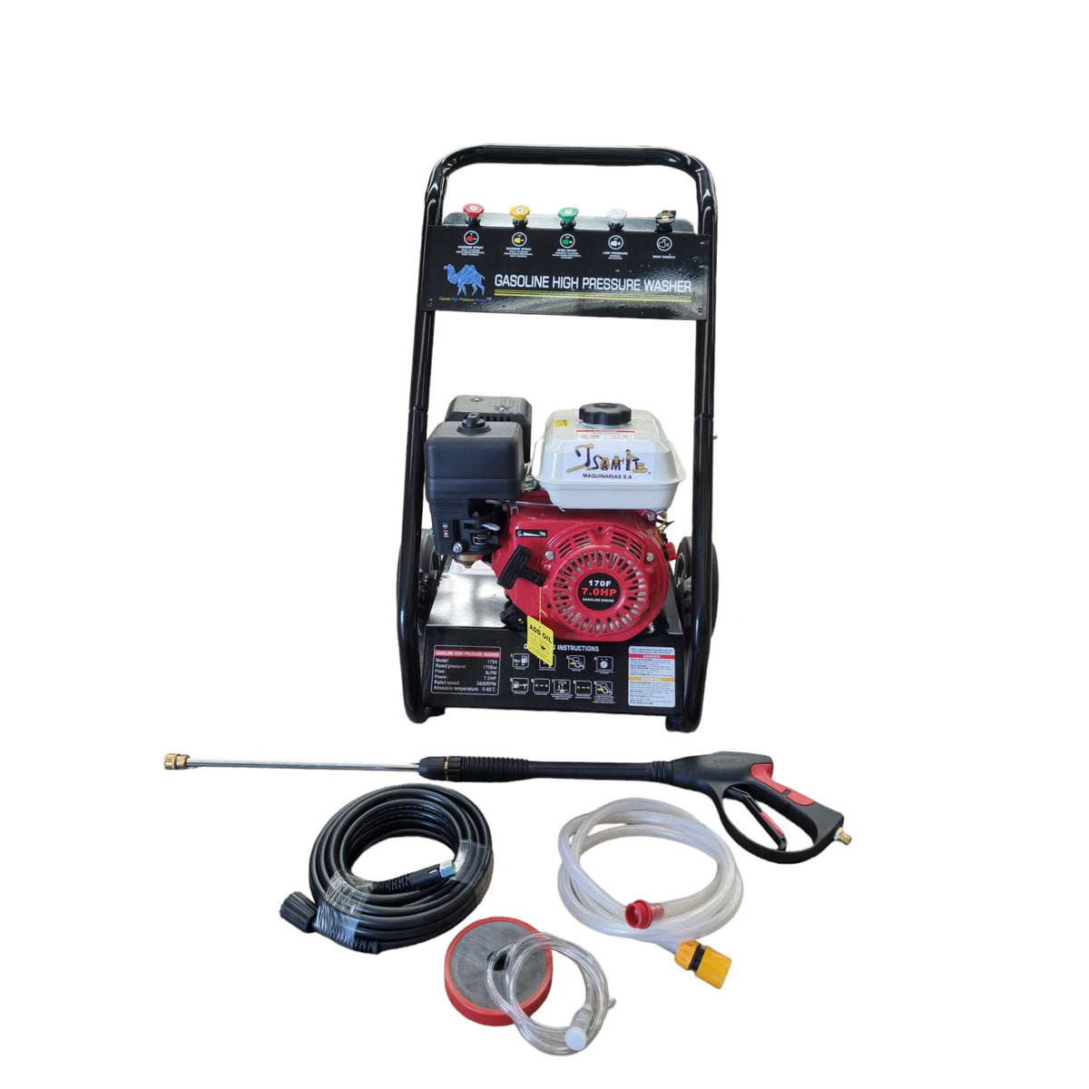 Hidrolavadora Bencinera 2700 Psi / 186 Bar Profesional 6.5hp