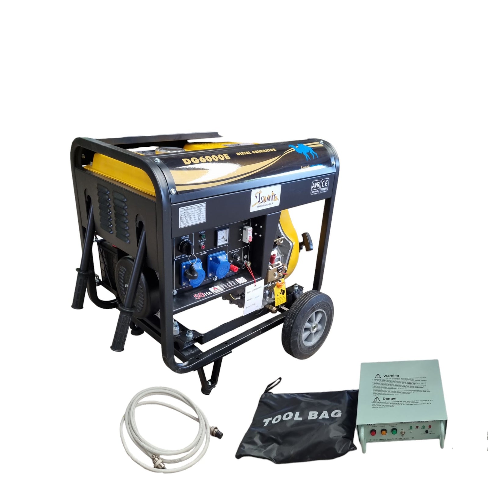 Generador Diesel 6.5kva Con Tablero Ats Y Partida Electrica