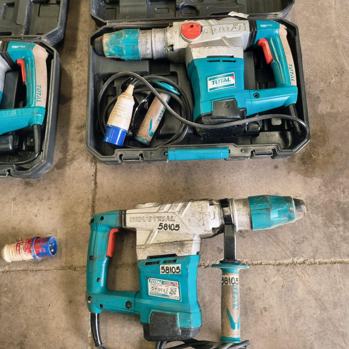 Lote 6 Rotomartillo y Cincelador Demoledor Total Tools