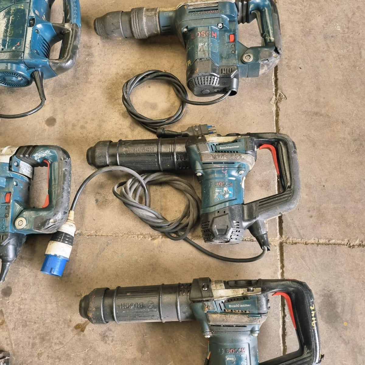 Lote 7 Martillo Demoledor Cincelador Bosch Gsh5 - Gsh11