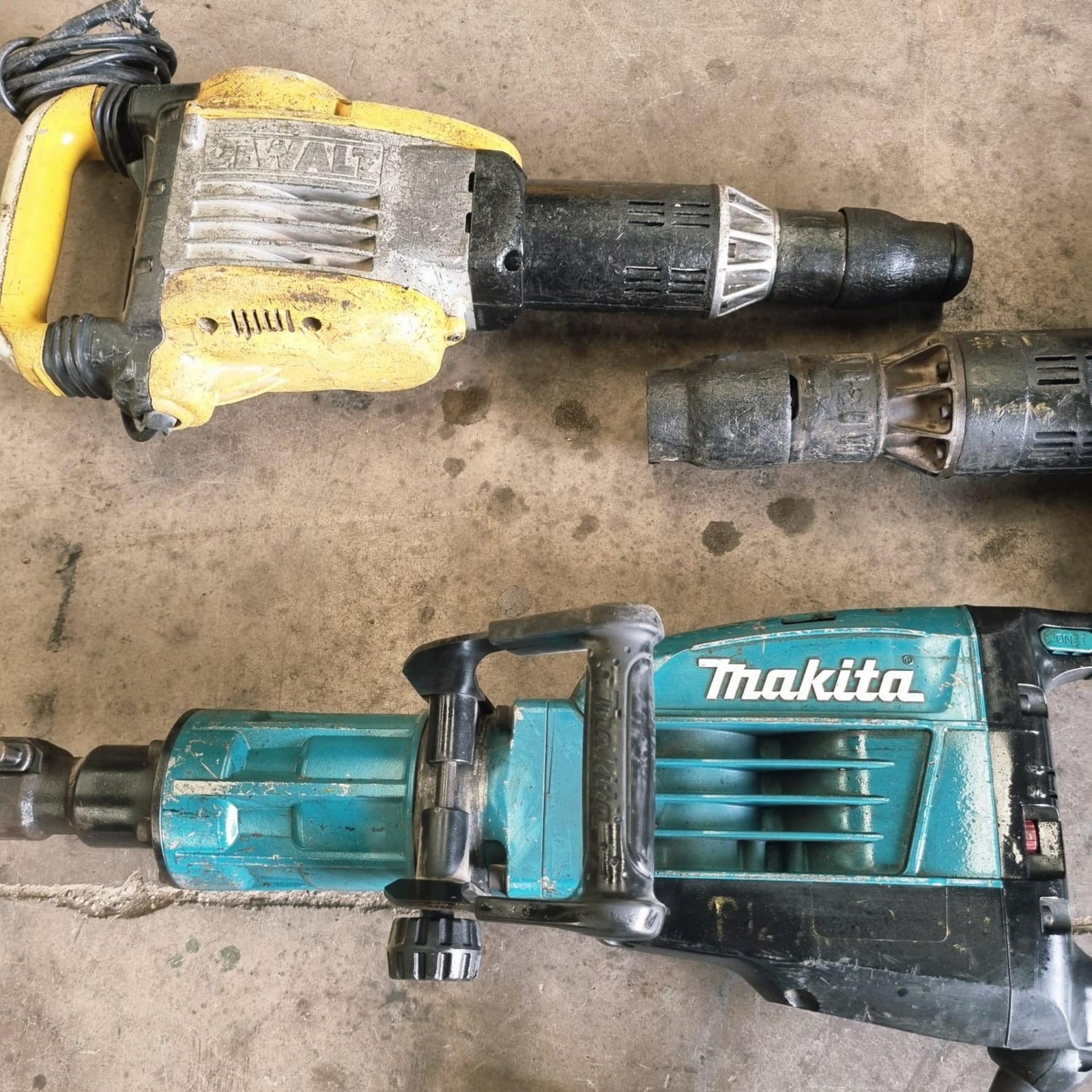 Lote 3 Martillo Cincelador Demoledores Dewalt y Makita