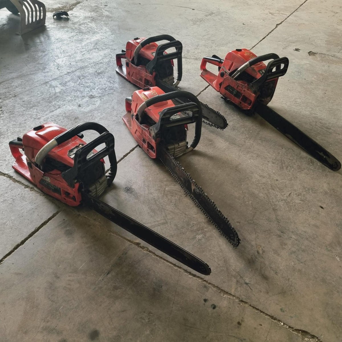 Lote 4 motosierras GreenCut 18 pulgadas