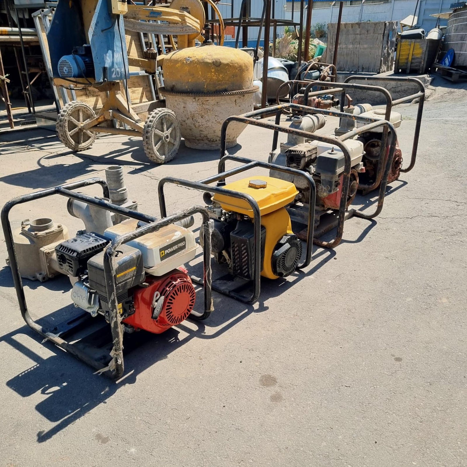 Lote 4 motobombas de Agua 2 y 3 Pulgadas Honda y Robin