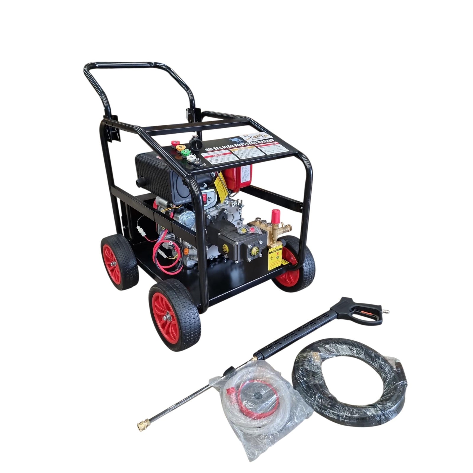 Hidrolavadora Industrial Diesel 2500 PSI Camell Motor 6HP con Partida Eléctrica