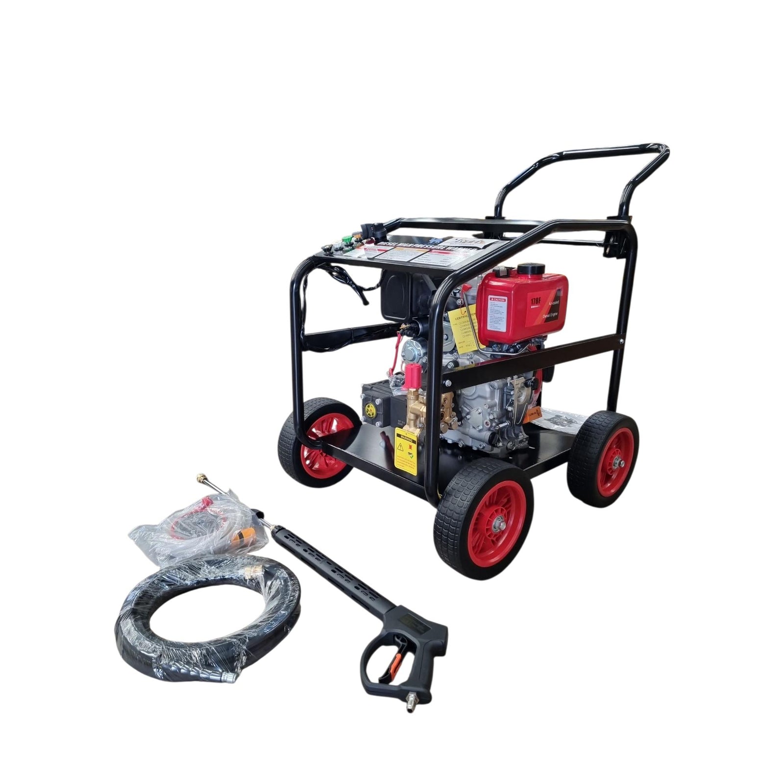 Hidrolavadora Industrial Diesel 2500 PSI Camell Motor 6HP con Partida Eléctrica