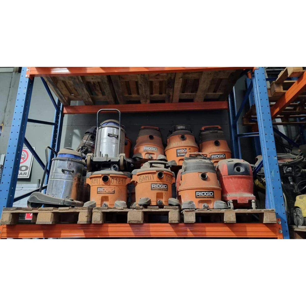 Lote de 22 Aspiradora Ridgid Wd0655 y Camell 60 Litros